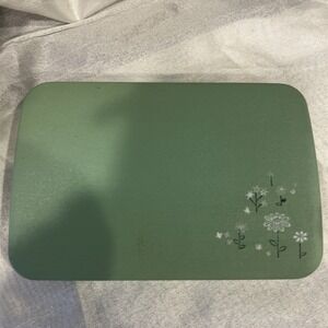 Farrington Vintage Clamshell Jewelry Case 60s Travel USA Classic Green 6.5"x4.5"